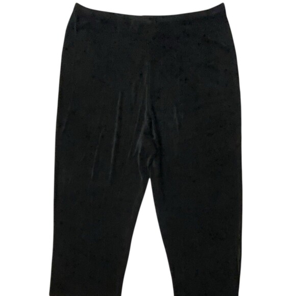 Softwear By Mark Singer Women Black Casual Pants Elastic Waist Size Medium - Picture 5 of 12